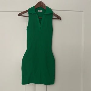 Babaton | XS | Contour Green Polo Dress